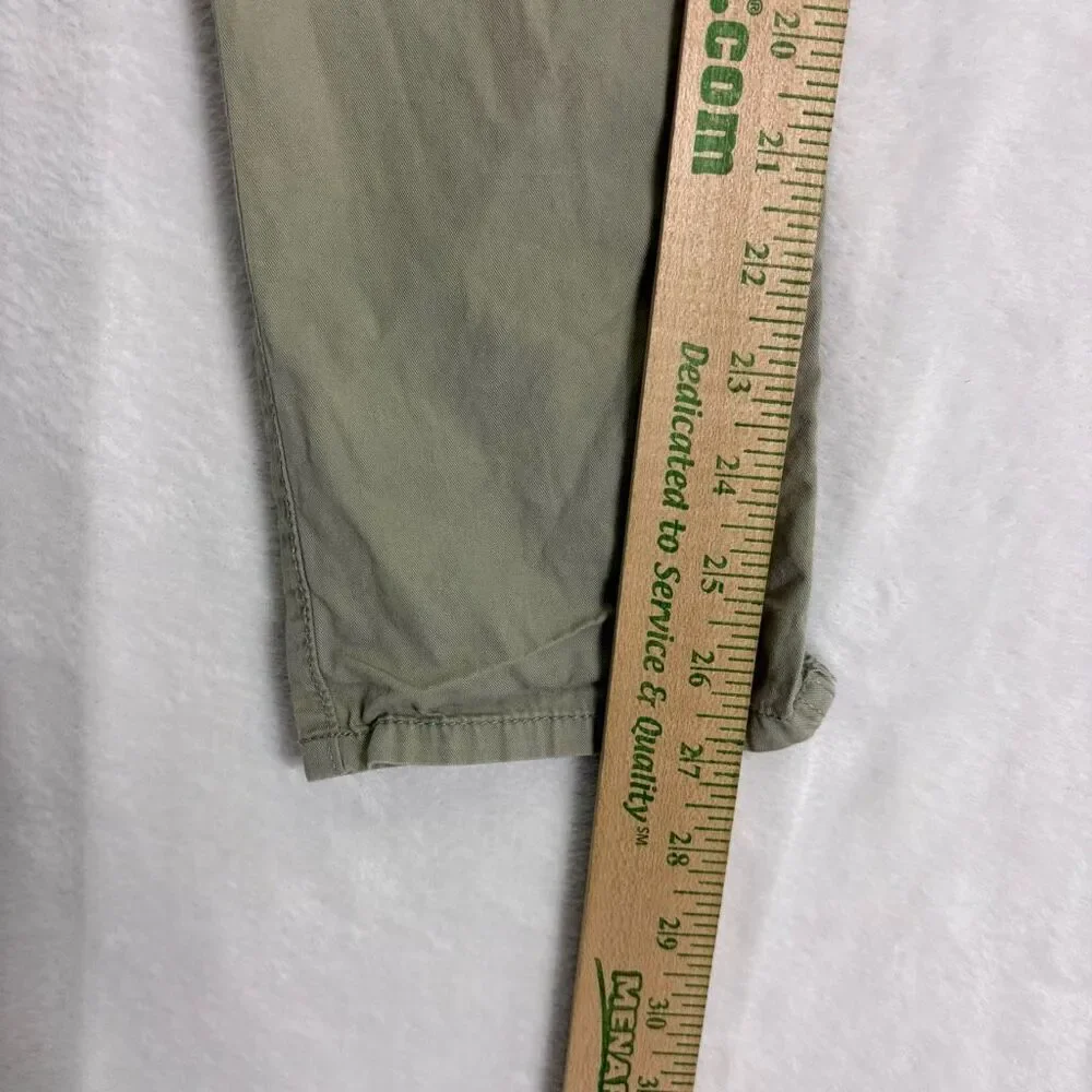 Abercrombie & Fitch Green High Waisted Skinny‎ Leg Pants Size XS Short